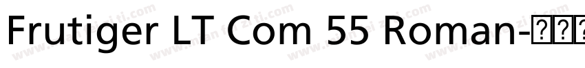 Frutiger LT Com 55 Roman字体转换